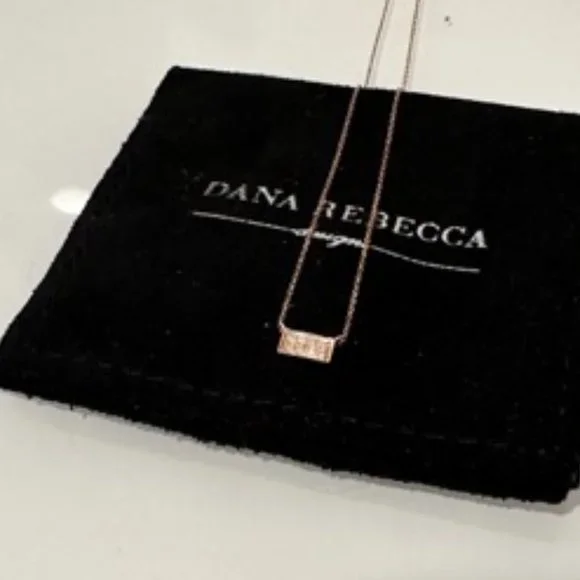Dana Rebecca Katie Z Pendant | Rose Gold - Picture 2 of 7